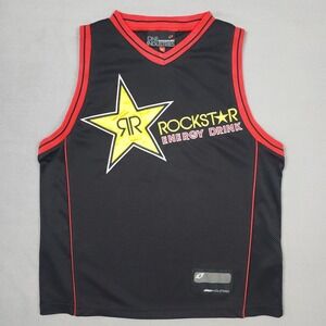 Vintage Rockstar Energy One Industries Mens M Jersey Black #69 Motocross Y2K